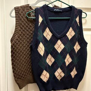 Two Brandy Sweater Vests - Winnie & Peyton!